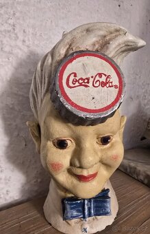 KRÁSNÁ STAROŽITNÁ LITINOVÁ POKLADNIČKA/ KASIČKA COCA-COLA - 2