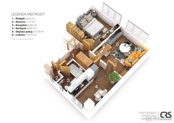 Prodej bytu 2+1, 56 m² - Beroun-Město, ev.č. 00054 - 2