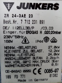 JUNKERS ZR 24-3AE 23 a JUNKERS ZWE 24-2AE 23 - 2