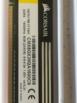 Dual RAM 8GB DDR3 1600 Corsair XMS3 - 2