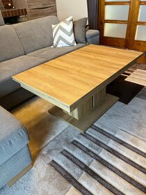 Nový rozkládací konferenční stolek ANDY - dub - 2