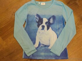 Trička s dl. rukávem vel. 128, 140/146 - 2