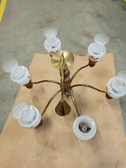 Mosazný lustr – 6 ramen - 2