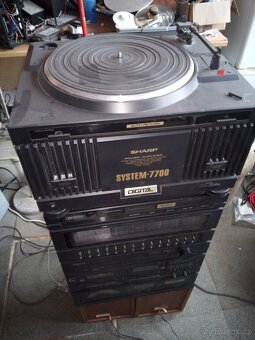 Sharp Hi-Fi Stereo System 7700, TT, CD, Tape , - 2