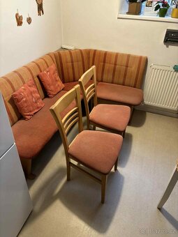 Jídelní rohová lavice + židle - 2