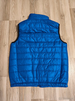 NOVÁ Dětská modrá vesta Huage - vel. 140/146 - 2