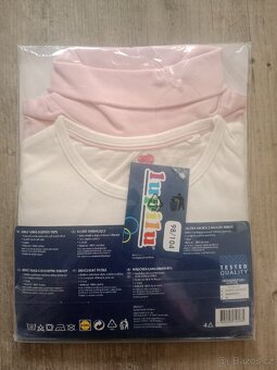 Trička dlouhý rukáv vel. 98/104 - 2