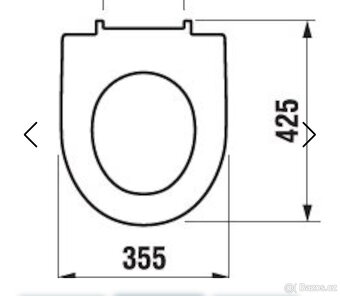 WC prkénko Jika Lyra Plus duroplast bílá H8933803000631 - 2