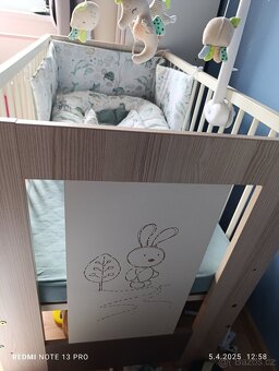 Dětská postýlka s kralickem Klups - 2