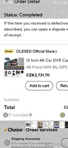 Prodám zpětné zrcátko Carplay, Android auto bezdrátově - 2