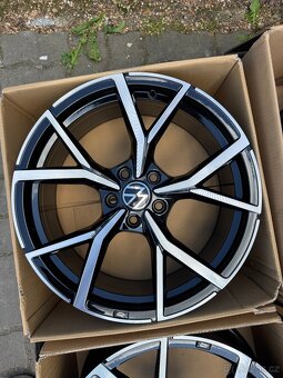 ORIGINÁL Alu Volkswagen ESTORIL R19, 5x112 - ZÁNOVNÍ, TOP - 2