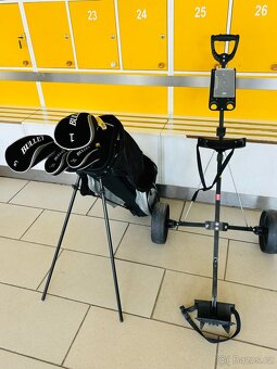 TOP stav - golfový set - golfové hole Bullet vč. vozíku - 2