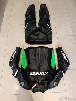 Dainese Racing-Pánská kožená moto kombinéza, dvoudílná - 2