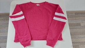 Dívčí trika s 3/4 a dlouhým rukávem, džegíny, cca 10-14 let - 2