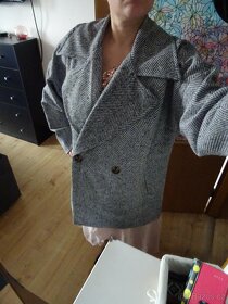 Dámský šedý kabát - velikost 40, nový - 2