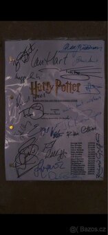 Kopie Harryho Pottera - podepsaný scénář - 2