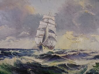 Obraz plachetnice na moři - 2