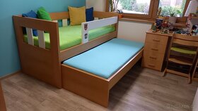 Vyvýšená postel s úložným prostorem - 2