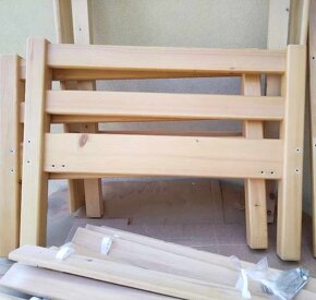 Dřevěná rostoucí postel pro děti + matrace - MOŽNOST DOVÉZT - 2