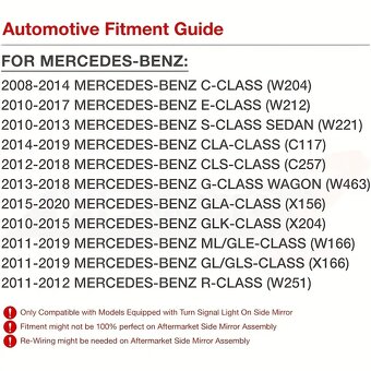 Dynamické LED blinkry Mercedes-Benz 2013-2020 - 2