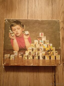 Staré dřevěné retro kostky - 2