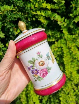 Starožitna porcelánová dóza Alka Kunst Německo - 2