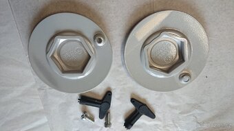 Nové Favotit středové krytky pokličky alu kol silver line - 2