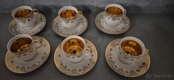Porcelánová sada 6 šálků s podšálky – EPIAG Czechoslovakia - 2