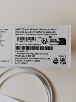 Sluchátka MME73ZM/A AirPods (3rd generation) - 2