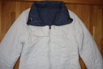 Dámská oboustranná bunda/kabát podzim/zima vel. L - 2