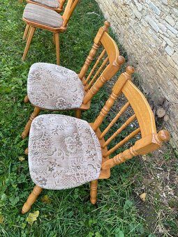 Židle dřevěné polstrované - 2