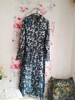 Propínací midi šaty s kapsami 42/44 - 2