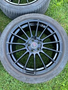 2FORGE ZF1 7,5x17 5x100 ET10 GLOSS BLACK 76 alu kola - 2