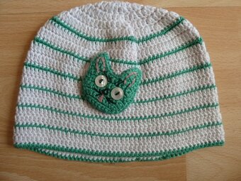 Háčkovaná čepice & čepička 86/92 &104/110 handmade - 2