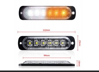 Led svítidlo - stroboskop 4x - 2