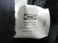IKEA Černý plyšový povlak na polštář 4KS - 2