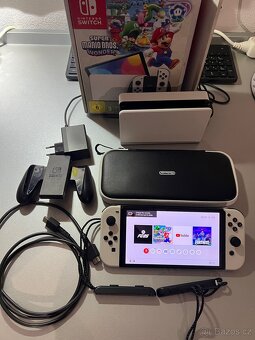 Nintendo Switch (OLED model) White + 12M NSO - 2