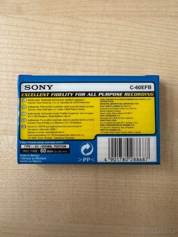 Audiokazety SONY EF 60 - 6 ks, nové - 2