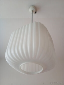 Lustr opálové sklo,brutalismus,70tky,KRYCHLE - 2