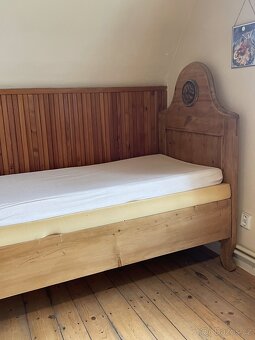 2ks krásná retro postel s čelem - 2