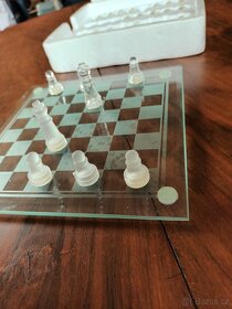 Šachy skleněné   NEPOUŽITÉ - 2