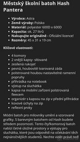 školní batoh / taška Hash Pantera - 2