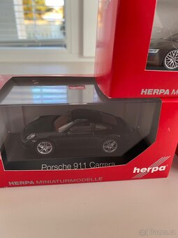 Herpa 1:43 Porsche 911 Audi R8 - 2