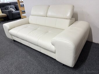 Pohovka + taburet - kůže - NEPOUŽITÁ - 2