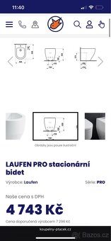 LAUFEN PRO stacionární bidet - 2