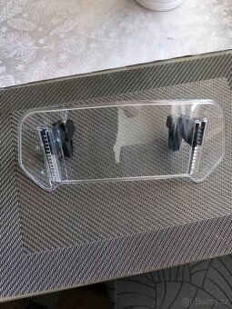 Přídavné plexi (clip-on), čiré - 2