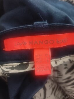 Kalhoty zn. Mango dámské modré tmavě, vel. 38 - 2