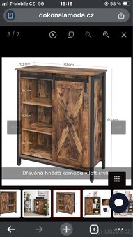 Industriální skříňka Vasagle - 2