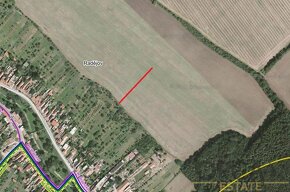 Prodej investičního pozemku 0,1 ha v k.ú. Radějov u Strážnic - 2