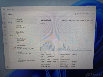 Herní PC | i7-4770, GTX 1660 Super, 16GB, 250GB SSD - 2
